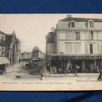 Cartolina rara animata di BAR-SUR-AUBE - Francia anno 1915