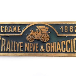 Placchetta Crame 1982 rally neve & ghiaccio