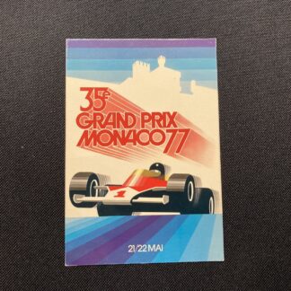 (S2) Cartolina a colori 35° Gran Premio di Monaco 77 viaggiata