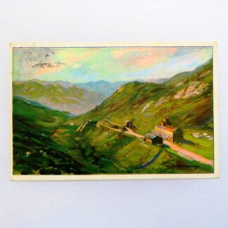 (S2) Cartolina paesaggistica a colori. Periodo anni '30 firmata da Campari Giuseppe viaggiata
