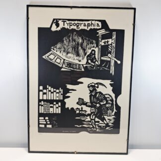 C00014946 Quadro contenente incisione originale su carta, realizzata con tecnica xilografica. Artista Gianni Verna