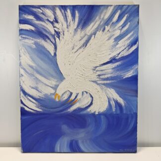 C00014953 Dipinto olio su tela – Aquila in volo - Artista Stefania Pravato.