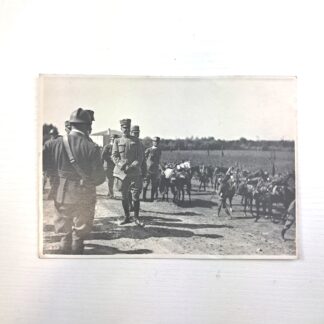 C00012245-527 Foto 1GM - Duca d'Aosta e Conte di Torino - Manovre Cavalleria - Visto Censura 1916