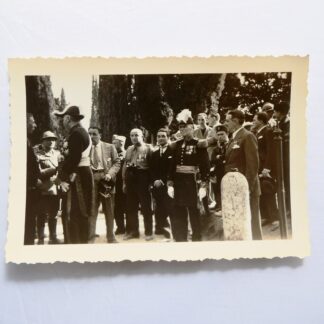 Foto originale anni '30 autorità militari alta uniforme cerimonia Fascismo