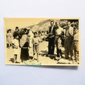 Foto originale epoca Fascista, militare in uniforme, gita in montagna 1941